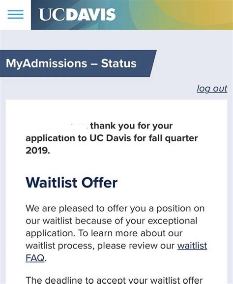 uc davis waiting list|uc davis waitlist application.